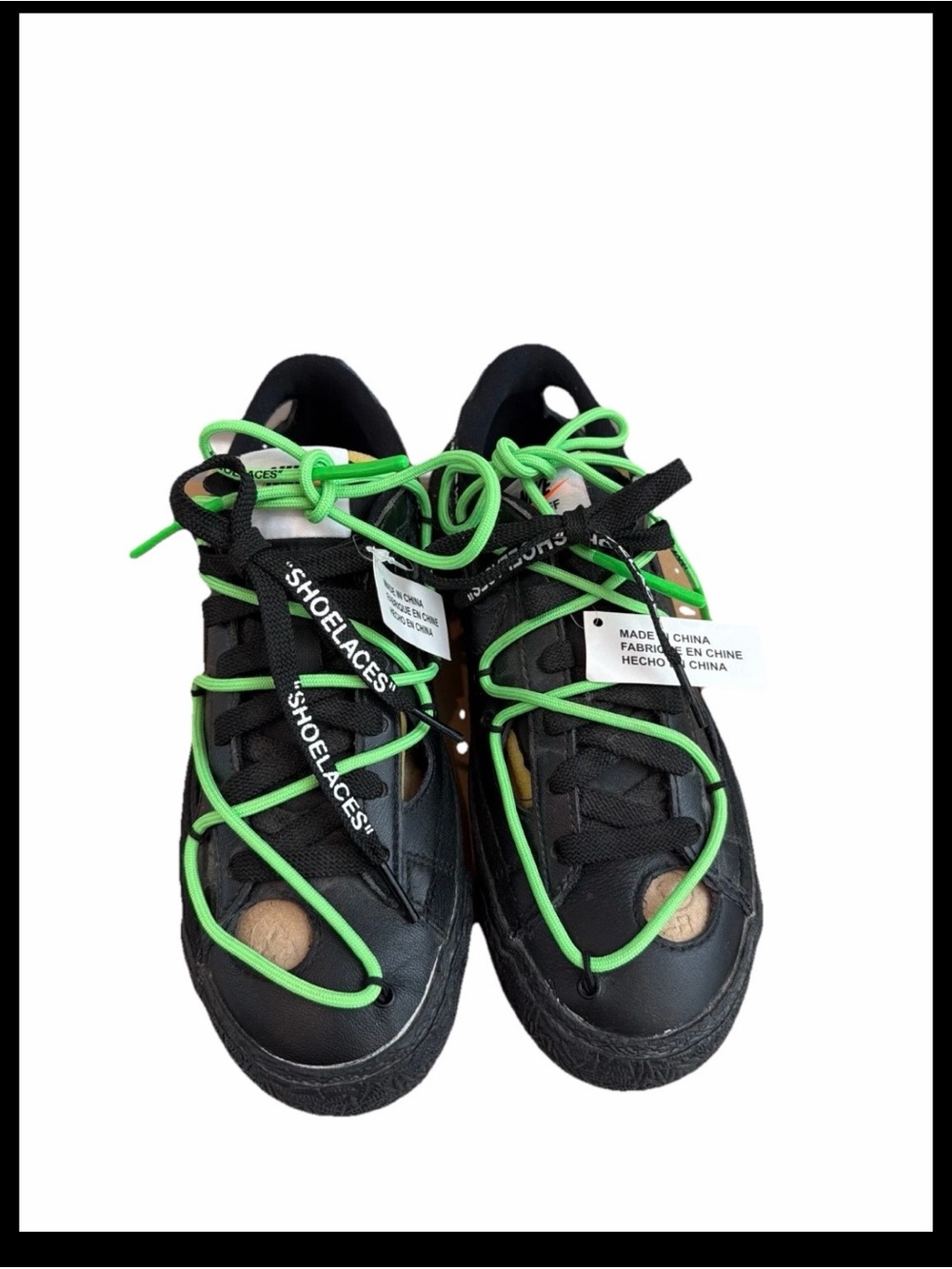 Size 5.5 - Nike Blazer Low x Off-White Black